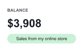 Balance: $24,318 from your online store