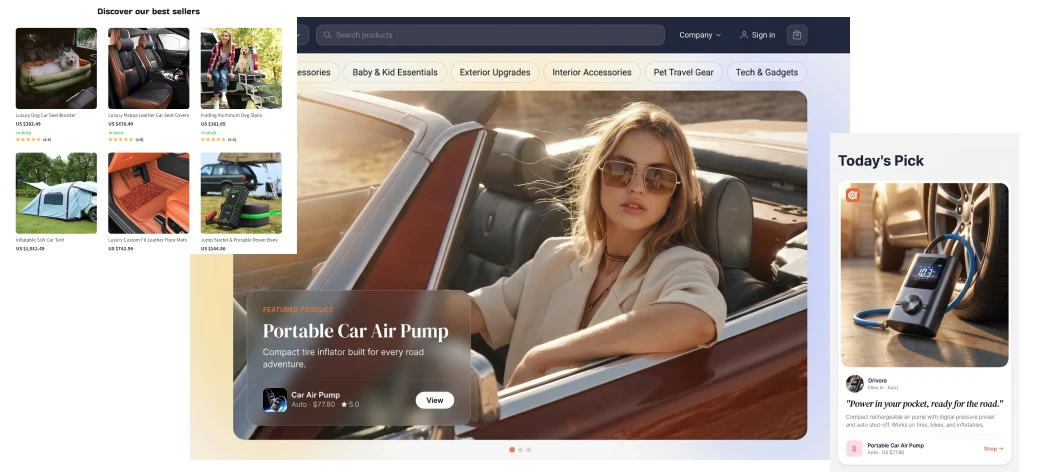 Store interface example