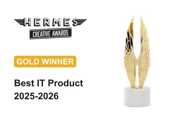 Hermes Creative Awards – Gold Winner, Best IT Product 2025-2026