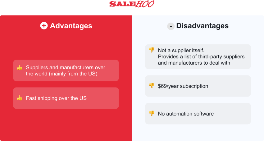 US dropshipping suppliers: Salehoo advantages and disadvantages