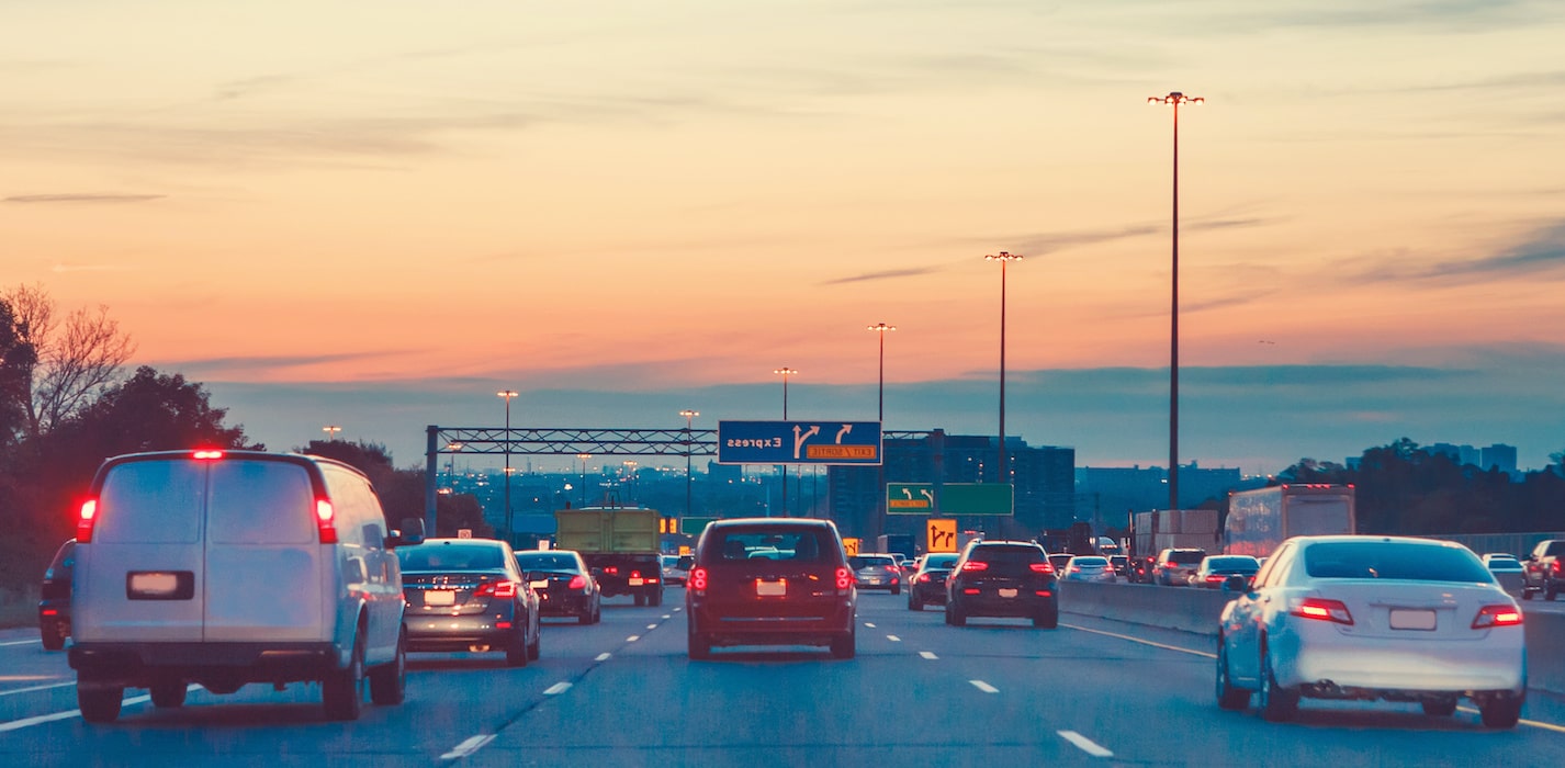 a picture showing road traffic as online traffic