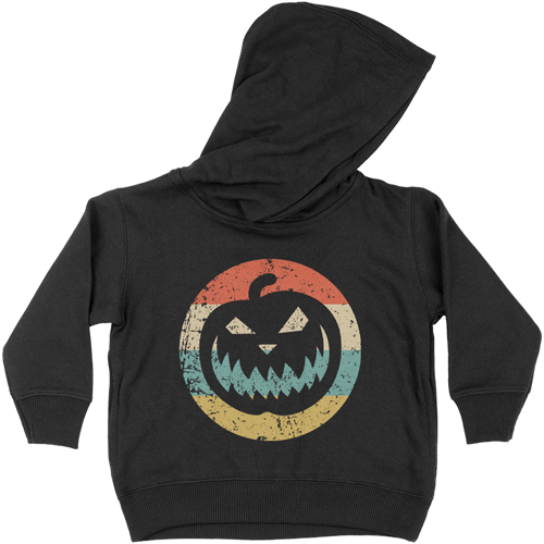 Retro Pumpkin Toddler Hoodie 