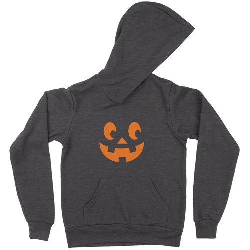 Smiling Jack O’ Lantern Kids’ Sponge Fleece Hoodie