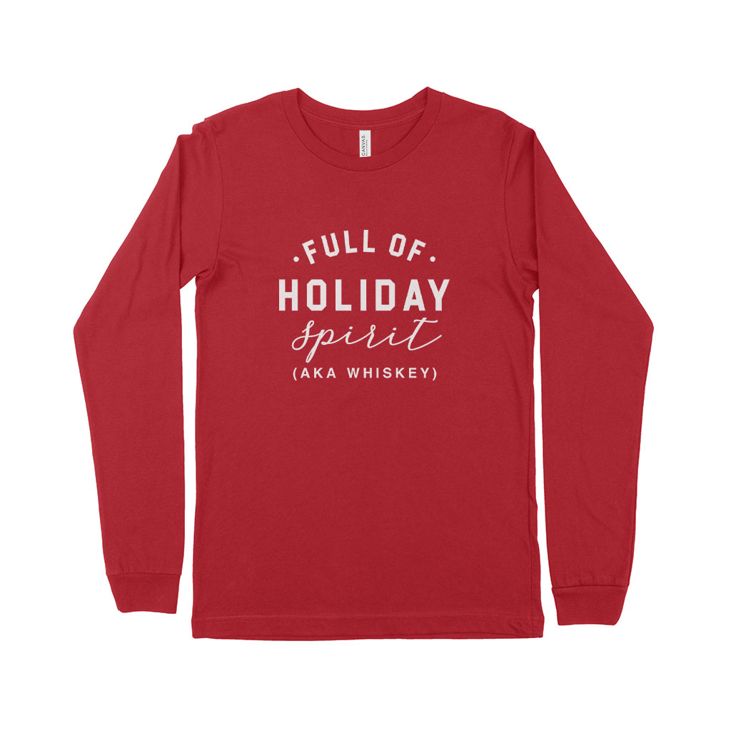 Christmas Outfit: “Holiday Spirit” Unisex Jersey Long-Sleeve T-Shirt
