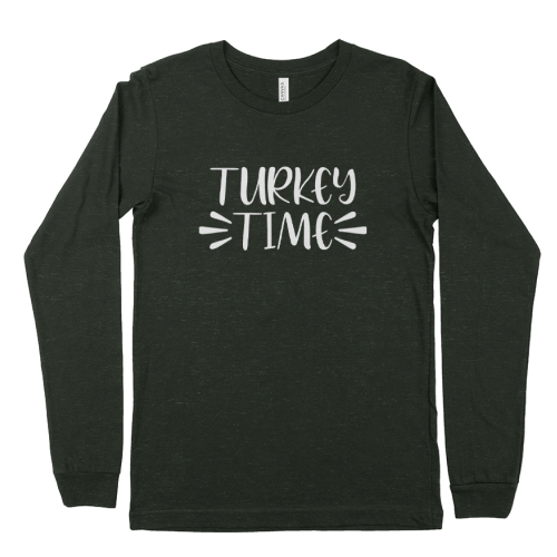 Thanksgiving outfits_Turkey Time Long-Sleeve Jersey T-Shirt