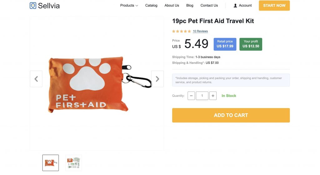 a picture showing all-in-one first aid travel kit for your pets