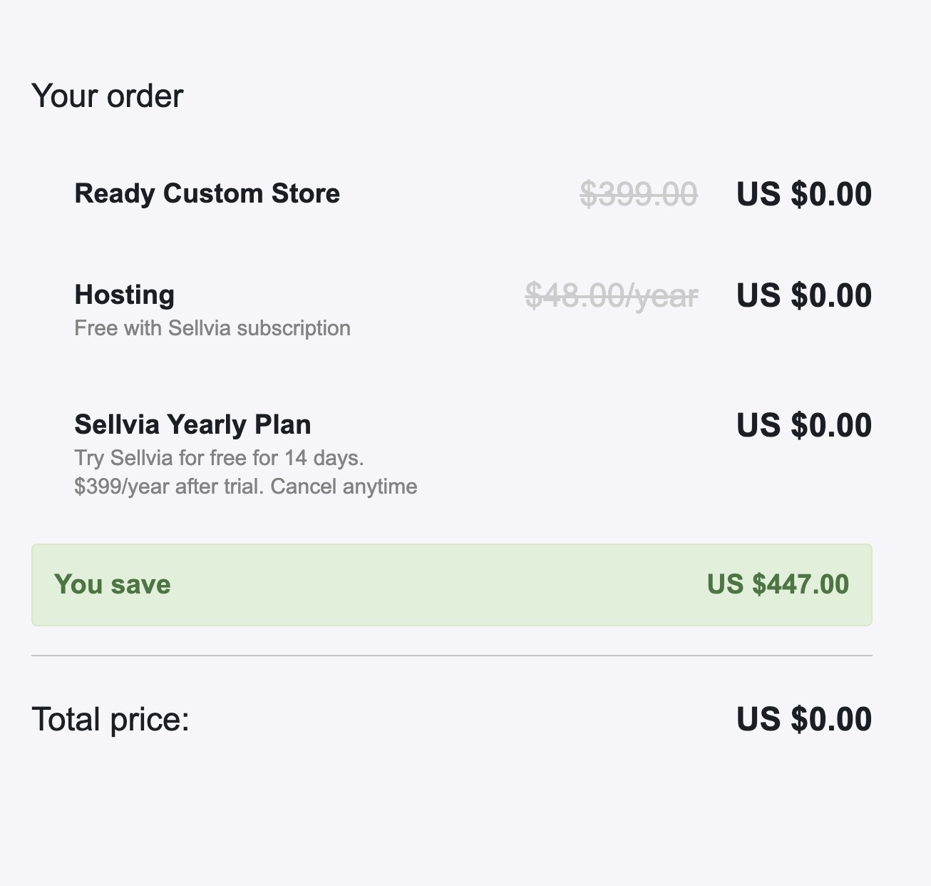 a picture showing how much you can save if starting a business with Sellvia