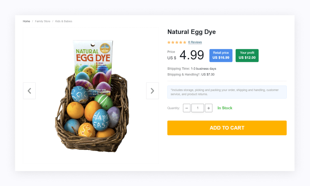 a picture showing one of the best-selling Easter products this year
