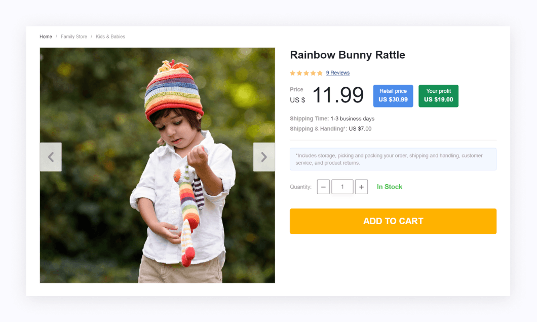 a picture showing a rainbow bunny rattle for kids to entertain and educate