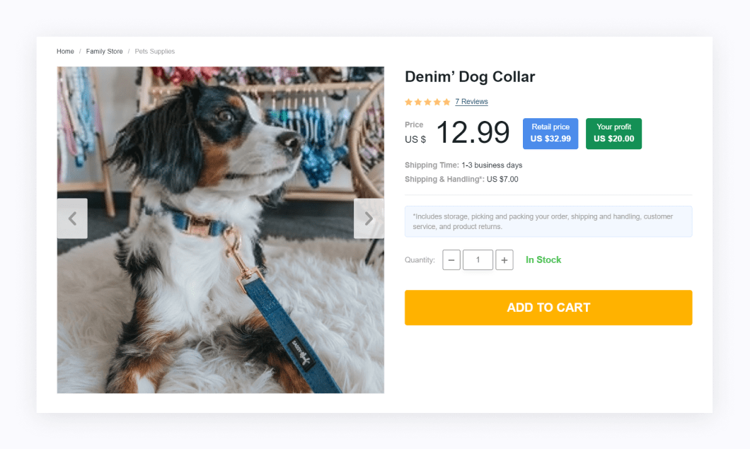a picture showing trending dog products to resell to make profit