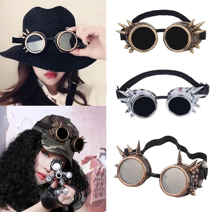 a picture showing steampunk googles that are demanded online before halloween