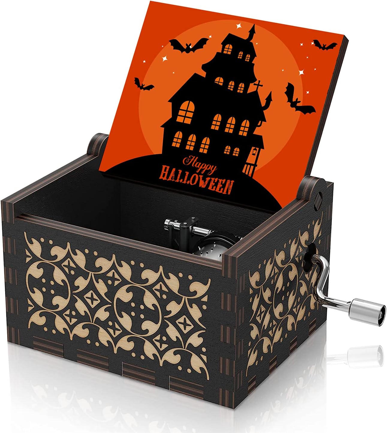 a picture showing a music box for halloween that's hot online this fall