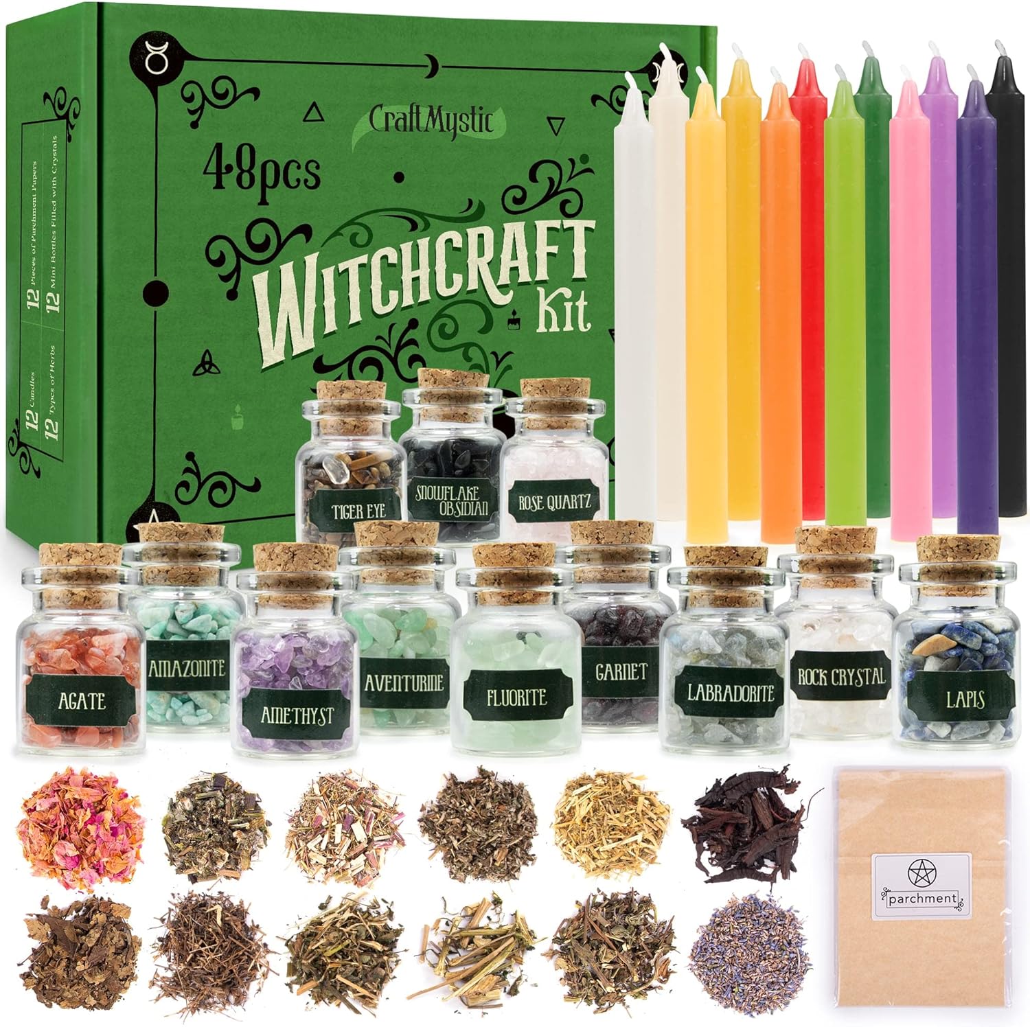 a picture introducing a witchcraft kit to sell online