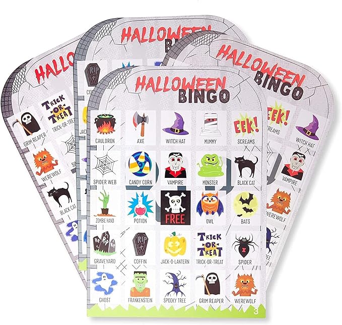 a picture showing a spooky bingo set to sell online
