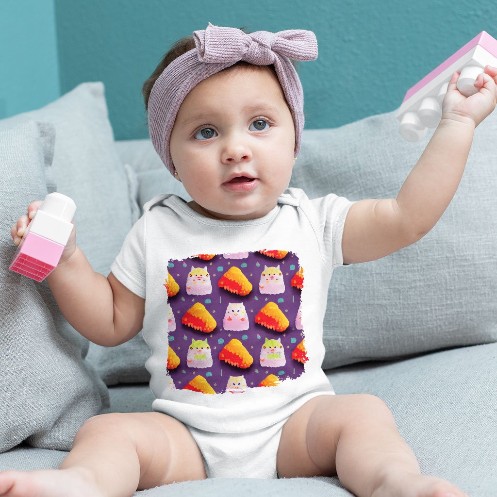 a picture showing how to sell cute baby onesies with no manufacturing issues