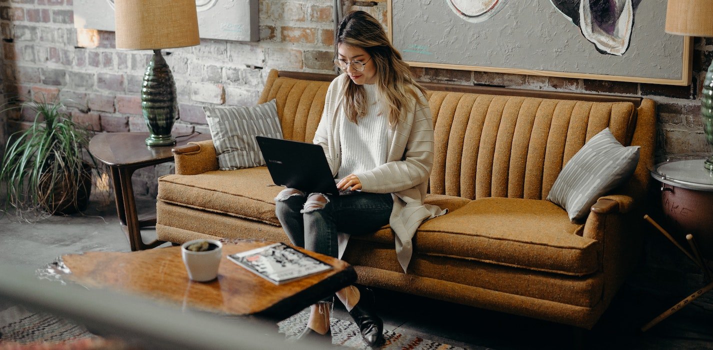 a picture showing a girl optimizing her online store to ensure perfect shopping experience