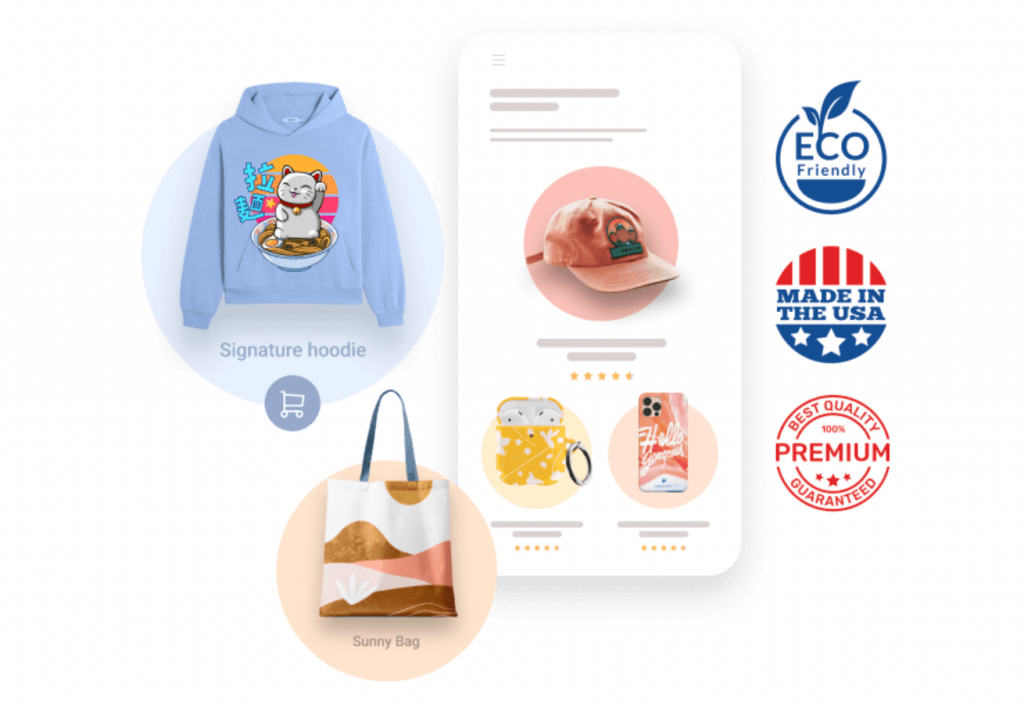 branding ecommerce with premium products 