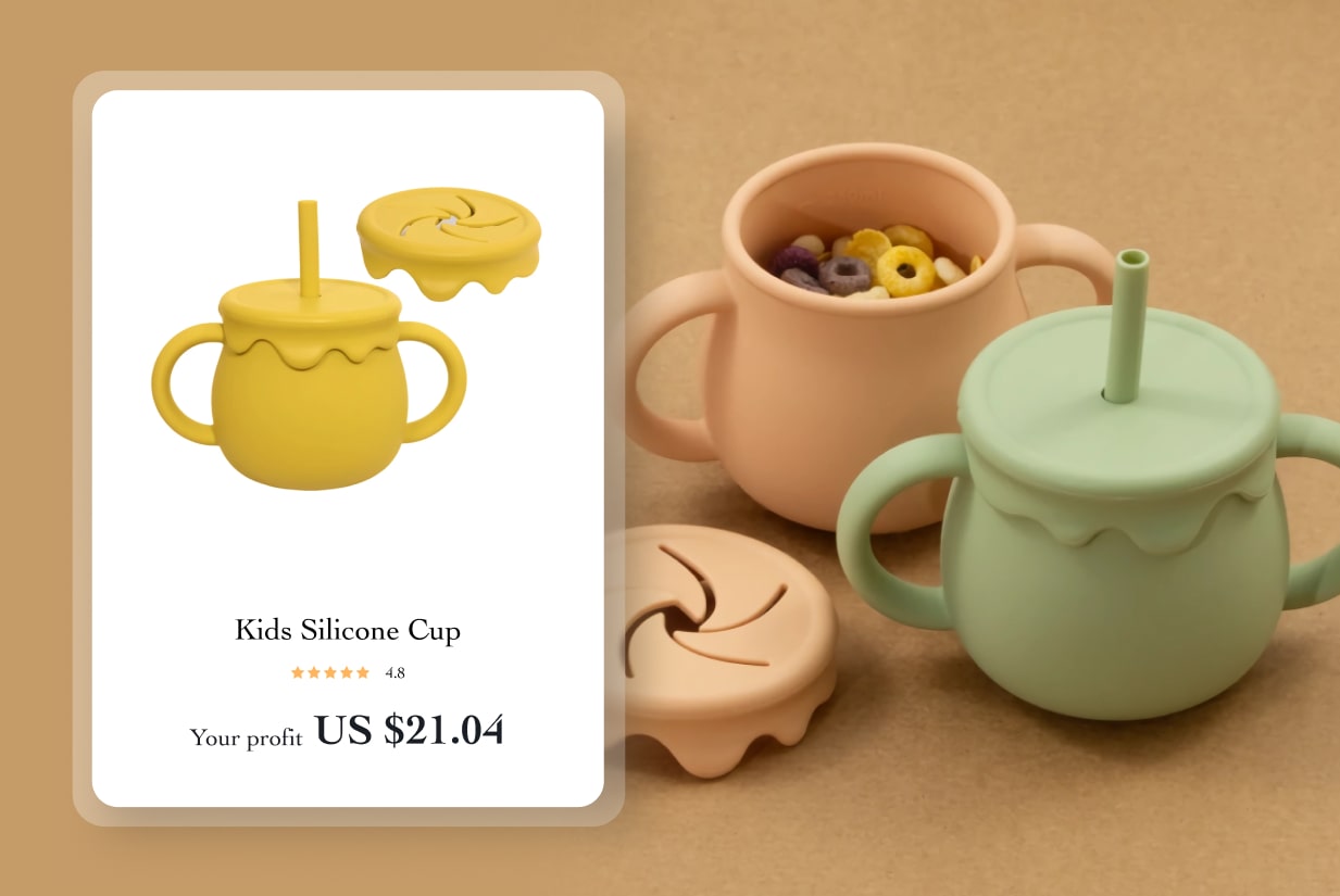 kids silicone cup to sell online for profit