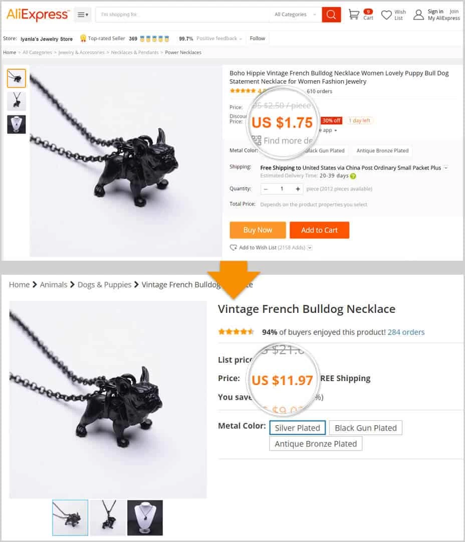 a picture from a dropshipping success story showing what products helped Alex sell his store for $99K