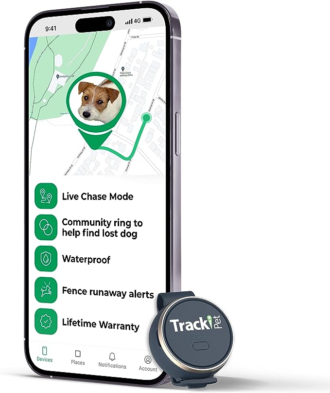 a picture showing a pet tracker that is a highly demanded product on the market