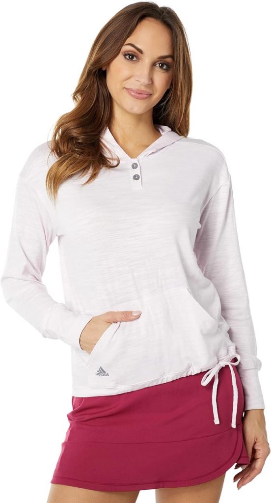 a picture showing recycled women's hoodie by adidas