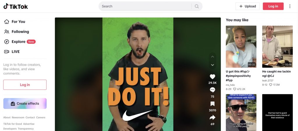nike and short video marketing
