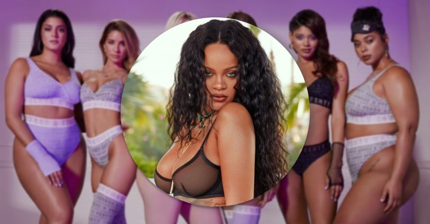 Rihanna photo in a circle frame
