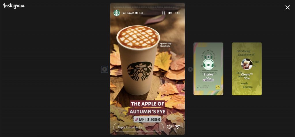 a picture showing starbucks and short video marketing