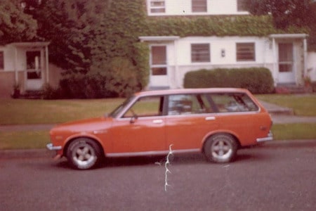 Photo of a 1972 Datsun station wagon