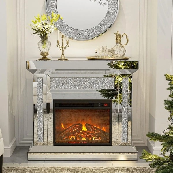 photo electrical fireplace