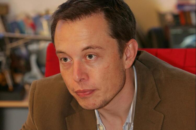 Photo of sad Elon Musk