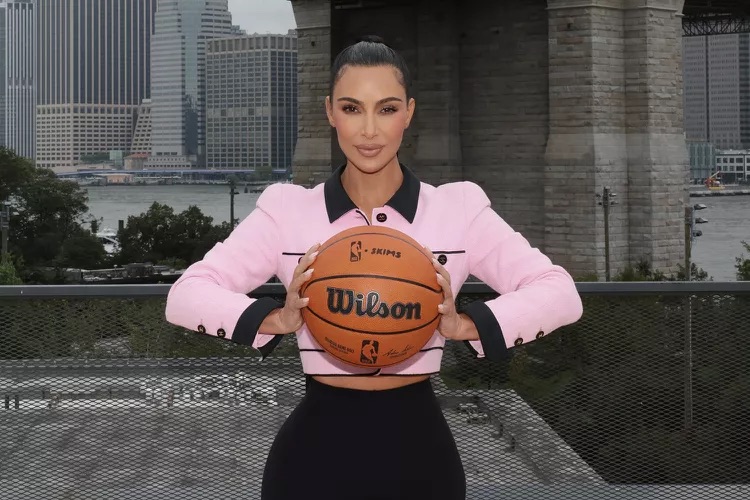 a picture showing Kim's and NBA partnership