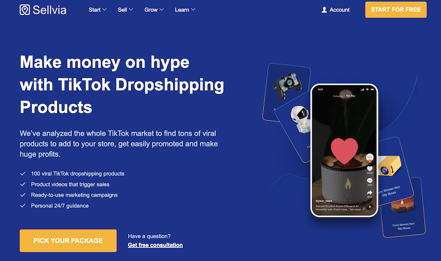 introduce viral TikTok dropshipping products from Sellvia