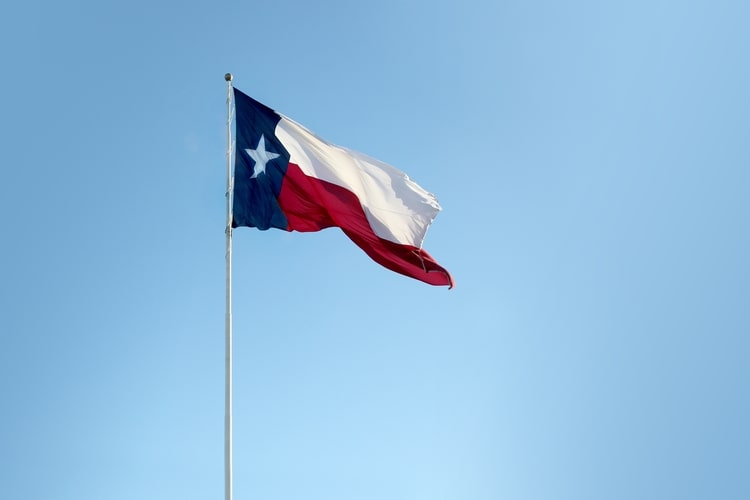 Picture of the Texas flag