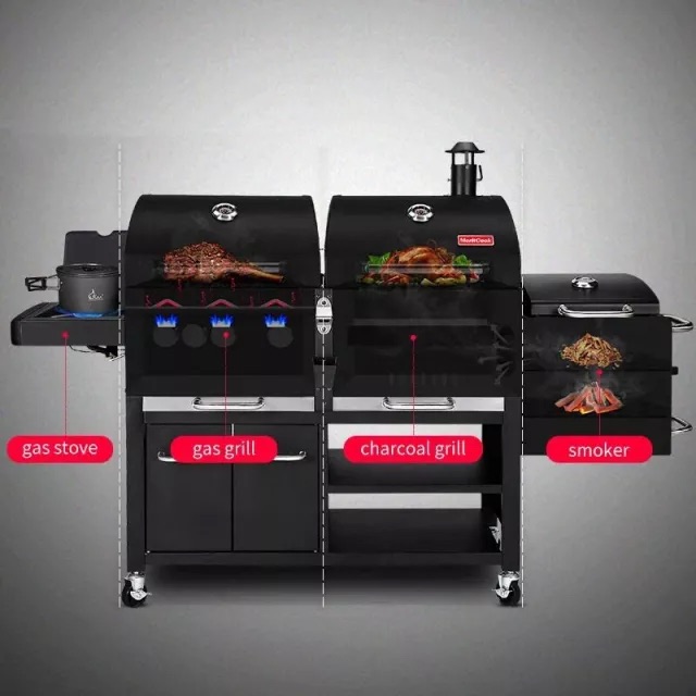 a picture showing a gas & charcoal grill to sell online