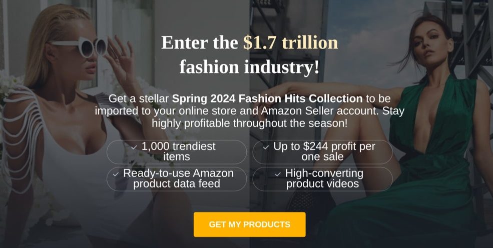 sellvia screenshot banner fashion product pack
