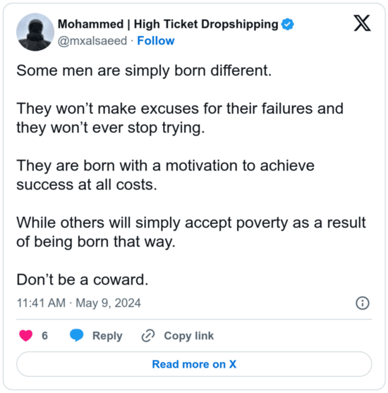screenshot Muhammed tweeter