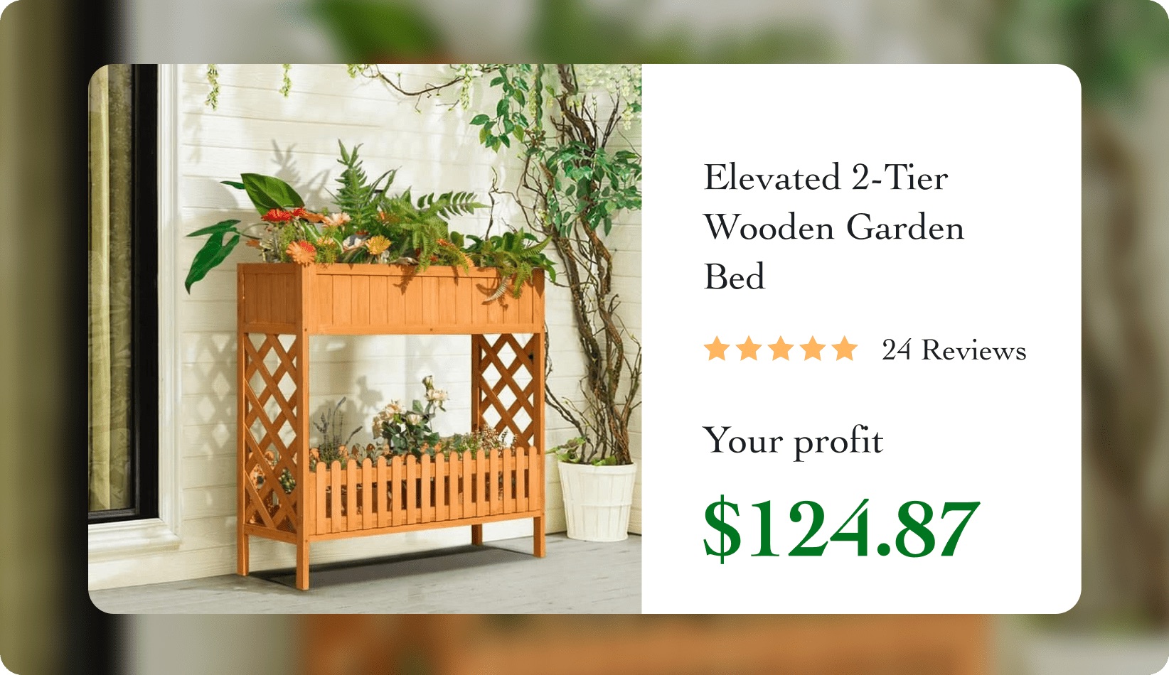wooden garden bed bestseller