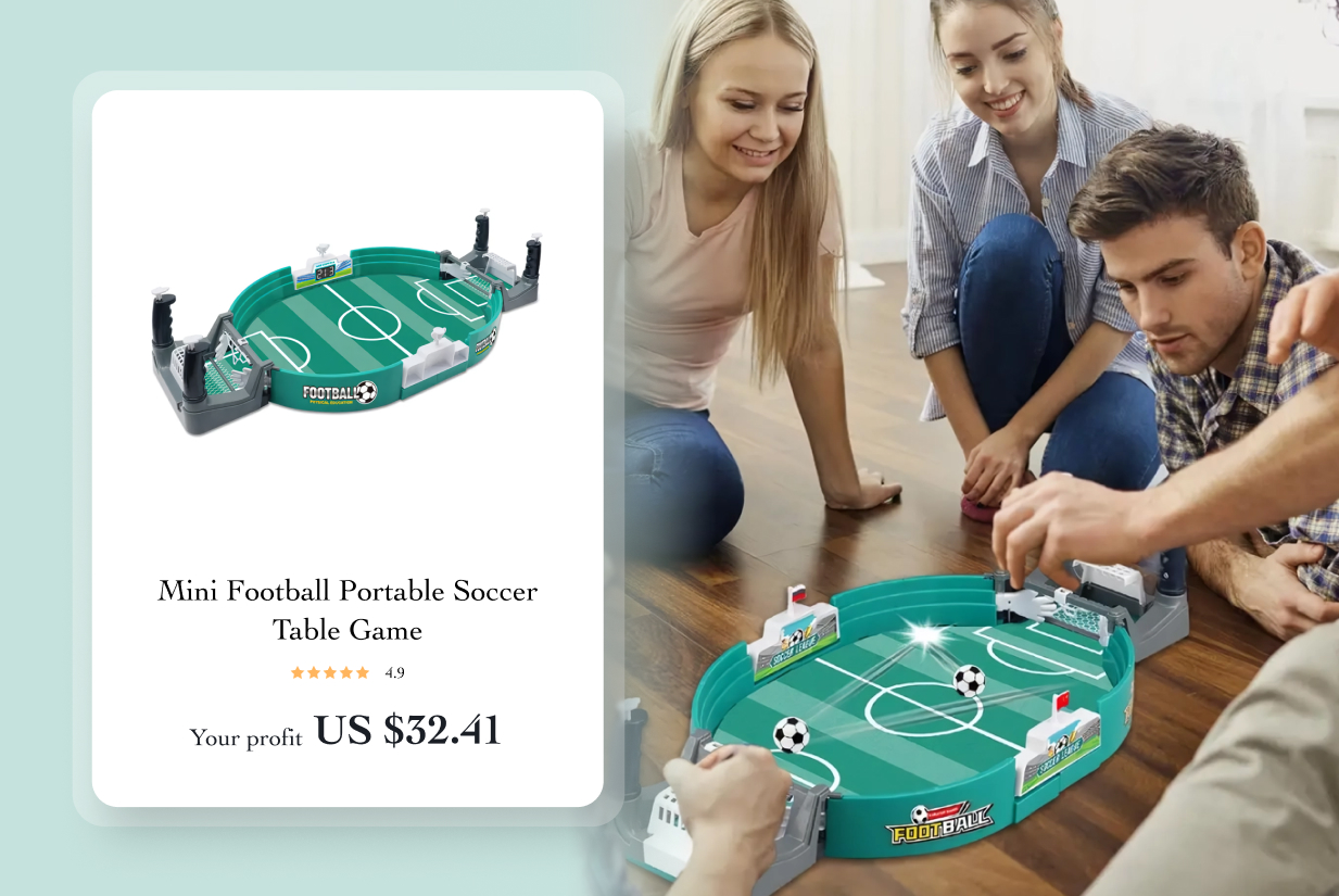 Mini Football Portable Soccer Table Game