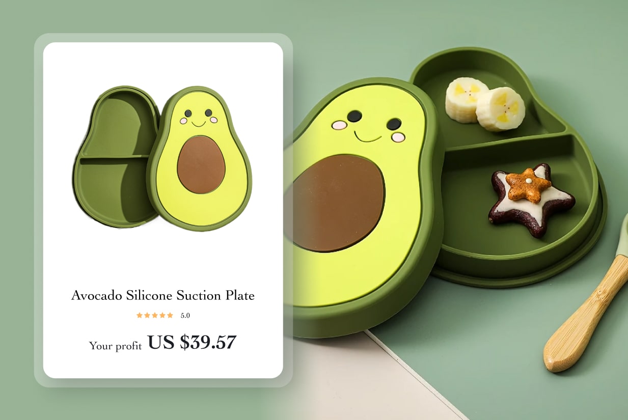 Baby Dishes Silicone Suction Plate