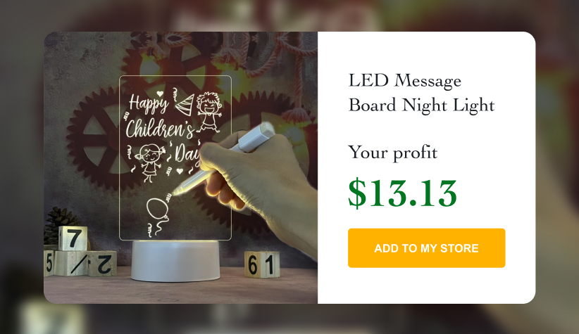 LED Message Board Night Light