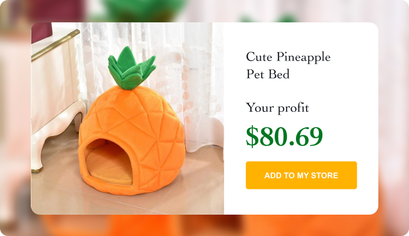 Cute Pineapple Pet Bed