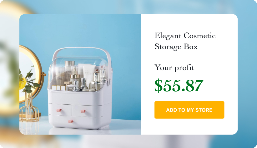 Elegant Cosmetic Storage Box