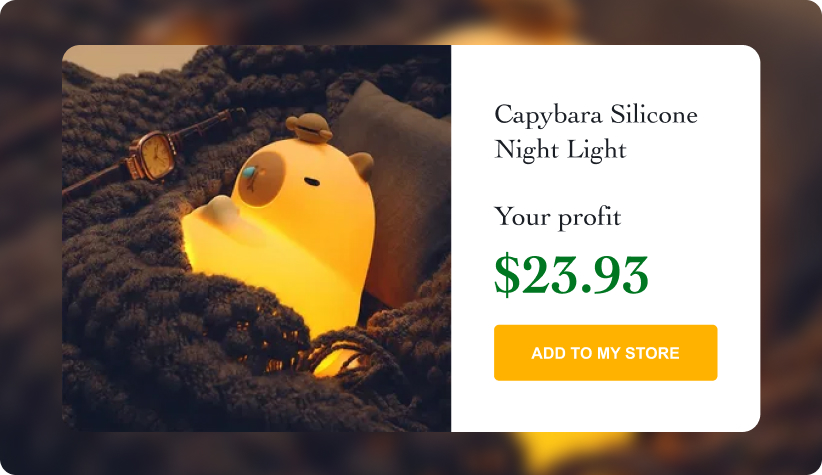 Capybara Silicone Night Light