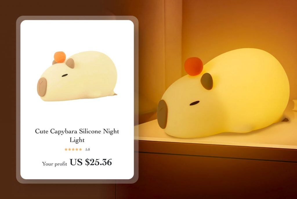 Capybara Silicone NIght Light