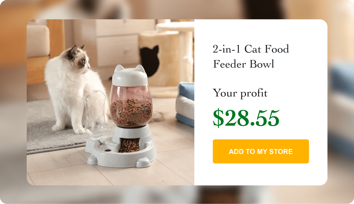 2-in-1 Cat Food Feeder Bowl