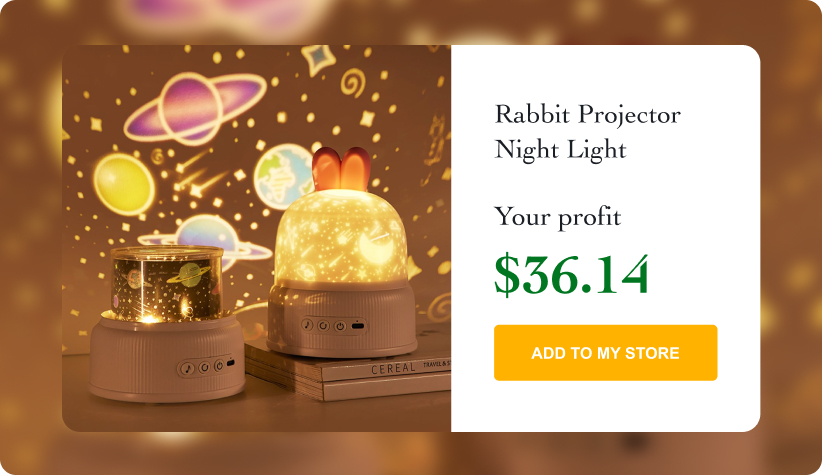 Adorable Rabbit Projector Night Light