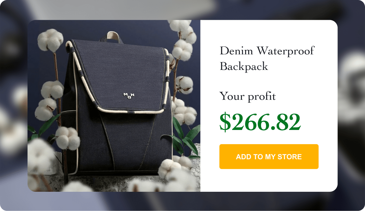 Eco-Friendly Active Denim Waterproof Backpack