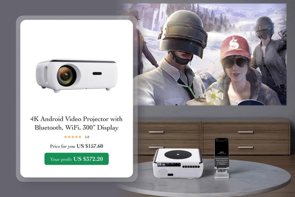 4K Android Video Projector