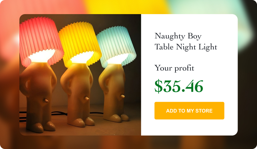 Naughty Boy Table Night Light